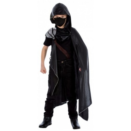 DEGUISEMENT NINJA NOIR TAILLE 8 ANS