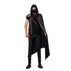 DEGUISEMENT NINJA NOIR TAILLE UNIQUE 