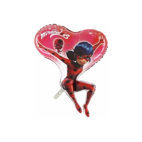 BALLON METALLIQUE LADYBUG THE MIRACULOUS 95 CM