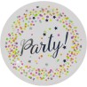 8 ASSIETTES PARTY CONFETTIS 23 CM 8 ASSIETTES PARTY CONFETTIS 23 CM