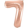 BALLON METALLIQUE CHIFFRE 7 ROSE GOLD 86 CM BALLON METALLIQUE CHIFFRE 7 ROSE GOLD 86 CM