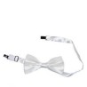 NOEUD PAPILLON DOUBLE SATIN BLANC  NOEUD PAPILLON DOUBLE SATIN BLANC