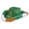 CHAPEAU DE COW BOY ST PATRICK VERT AVEC TREFLE