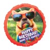 BALLON METALLIQUE ROND CHIEN A LUNETTES HAPPY BIRTHDAY 71 CM BALLON METALLIQUE ROND CHIEN A LUNETTES HAPPY BIRTHDAY 71 CM