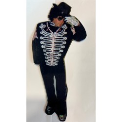 DEGUISEMENT MICKAEL JACKSON VESTE + PANTALON  TAILLE 54 ENSEMBLE VELOURS