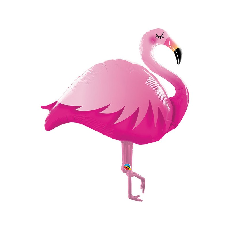 BALLON METALLIQUE FLAMANT ROSE 117 CM