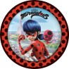 8 ASSIETTES ECO MIRACULOUS LADYBUG 23 CM