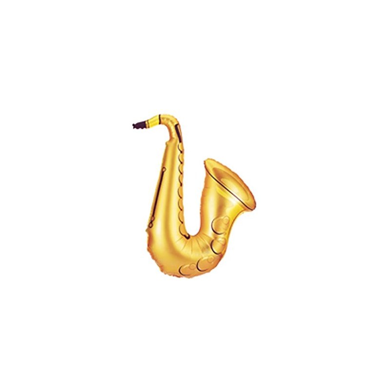 BALLON METALLIQUE SAXOPHONE OR 94 CM