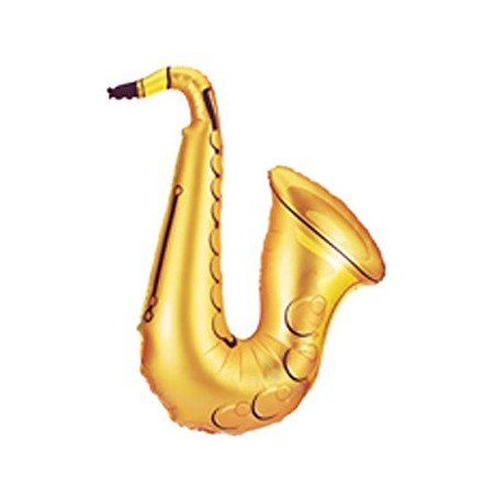 BALLON METALLIQUE SAXOPHONE OR 94 CM