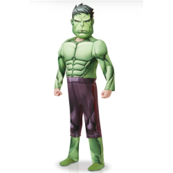 DEGUISEMENT HULK AVEC MUSCLES TAILLES 5-6 ANS