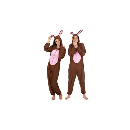 DEGUISEMENT LAPIN MARRON HOMME TAILLE UNIQUE