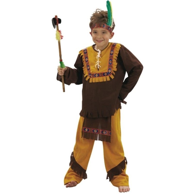 DEGUISEMENT INDIEN MARRON ENFANT   TAILLE 7/9 ANS
