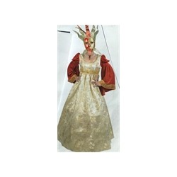 DEGUISEMENT ROBE VENITIENNE ROUGE/OR TAILLE 44/46