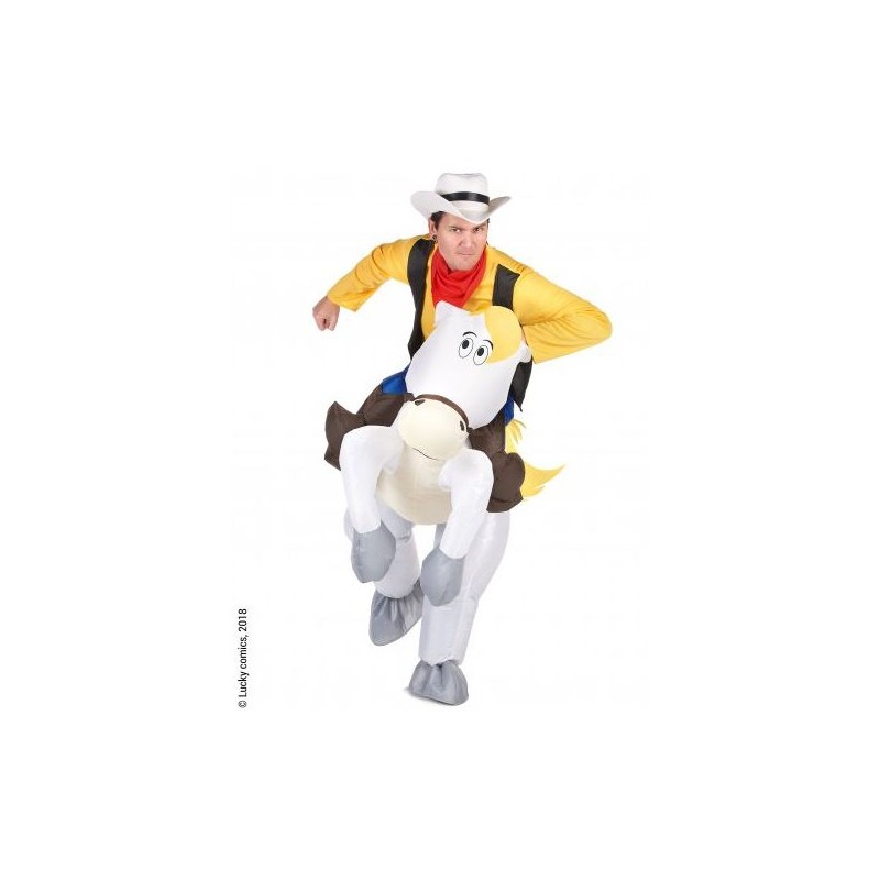 DEGUISEMENT GONFLABLE JOLLY JUMPER CHEVAL BLANC LUCKY LUKE