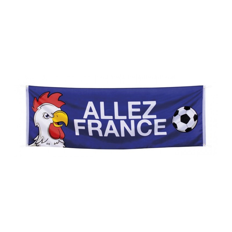 BANNIERE DE FACADE POLYESTER ALLEZ FRANCE 74 X 220 CM