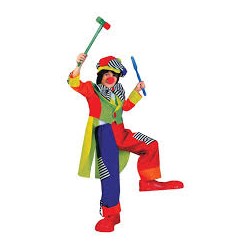 DEGUISEMENT CLOWN GARCON OLAF FLUO TAILLE 128 CM 