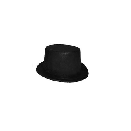 CHAPEAU HAUT DE FORME VELOUR NOIR