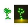 DECORATION PALMIER VERT AVEC 8 LEDS 25X16X3,5 CM 