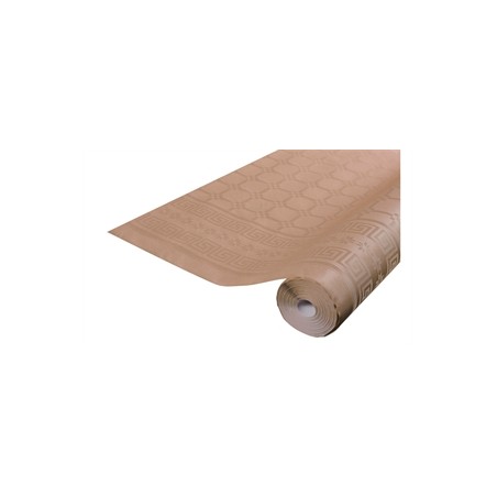 NAPPE DAMASSE TAUPE 1,20CM X 6 M 