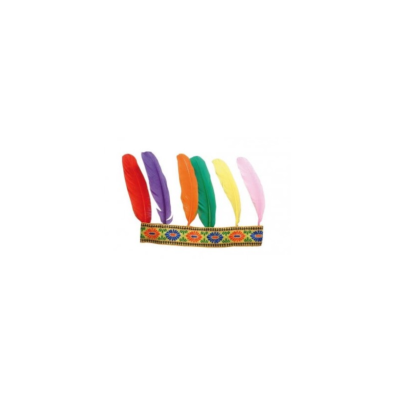 BANDEAU INDIEN 6 PLUMES