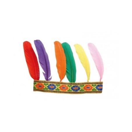 BANDEAU INDIEN 6 PLUMES