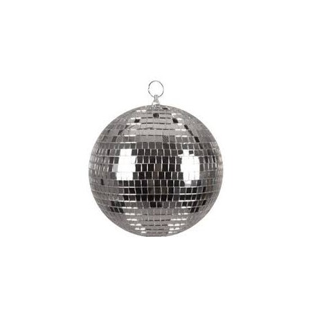 BOULE A FACETTE 30 CM ARGENT