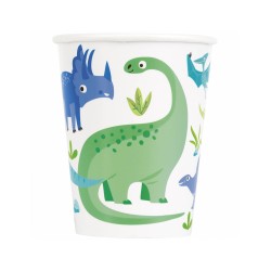 8 GOBELETS DINOSAURE CARTON 266 ML