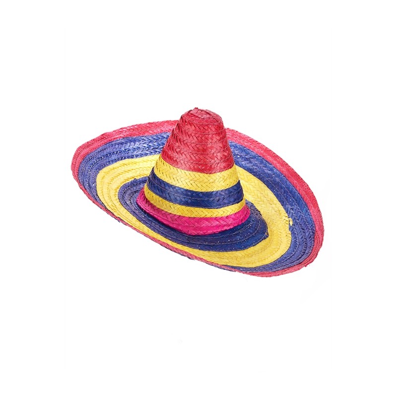 SOMBRERO MULTICOLORE 50 CM 