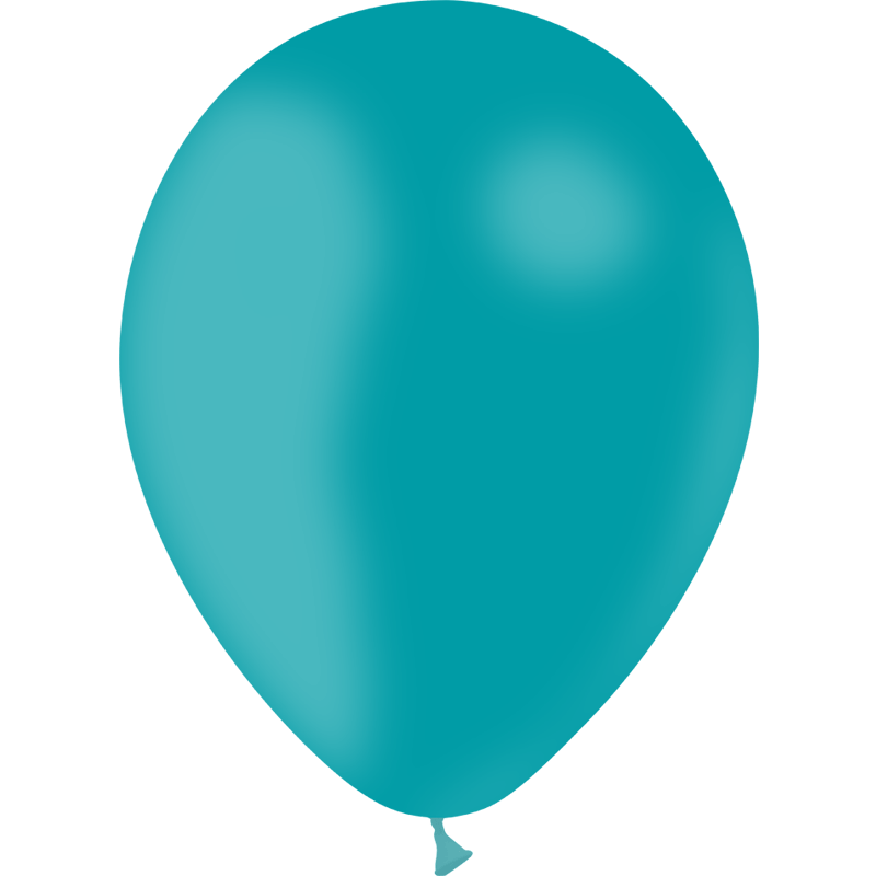 12 BALLONS LATEX 28 CM TURQUOISE BALLOONIA