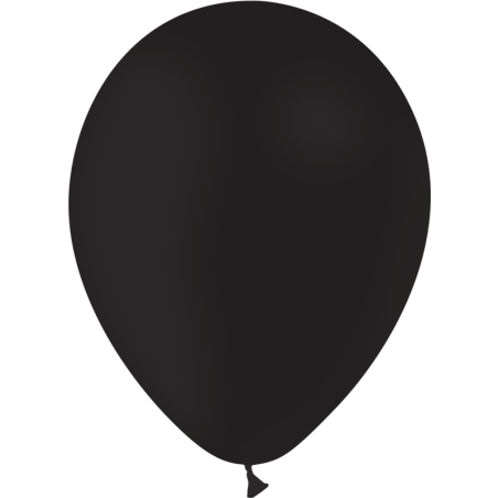 12 BALLONS LATEX 28 CM NOIR BALLOONIA