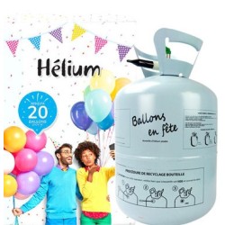 BOUTEILLE HELIUM 20 BALLONS 23 CM