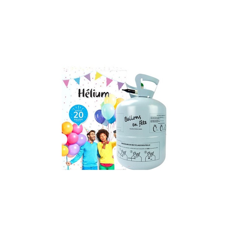 BOUTEILLE HELIUM 20 BALLONS 23 CM