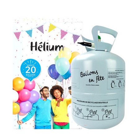 BOUTEILLE HELIUM 20 BALLONS 23 CM