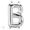 BALLON LETTRE METALLIQUE B ARGENT 40 CM