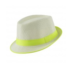 BORSALINO BANDEAU JAUNE FLUO