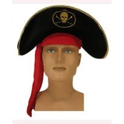 CHAPEAU PIRATE TETE DE MORT