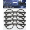 4 LUNETTES RONDES NOIRES HARRY POTTER