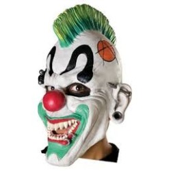 MASQUE CLOWN PUNK CRETE VERTE 