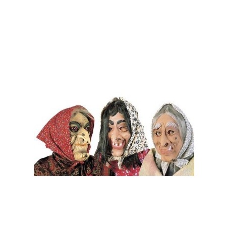 MASQUE DE SORCIERE AVEC GROS NEZ 