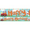 3 BANNERS HAPPY BIRTHDAY THEME FERME