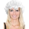 CHAPEAU CHARLOTTE EN TISSUS MEDIEVALE BLANCHE  CHAPEAU CHARLOTTE EN TISSUS MEDIEVALE BLANCHE