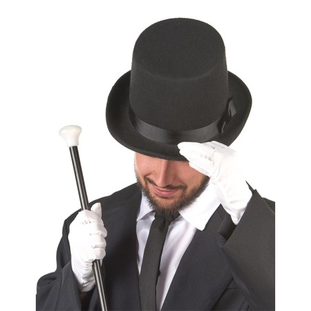 CHAPEAU HAUT DE FORME NOIR