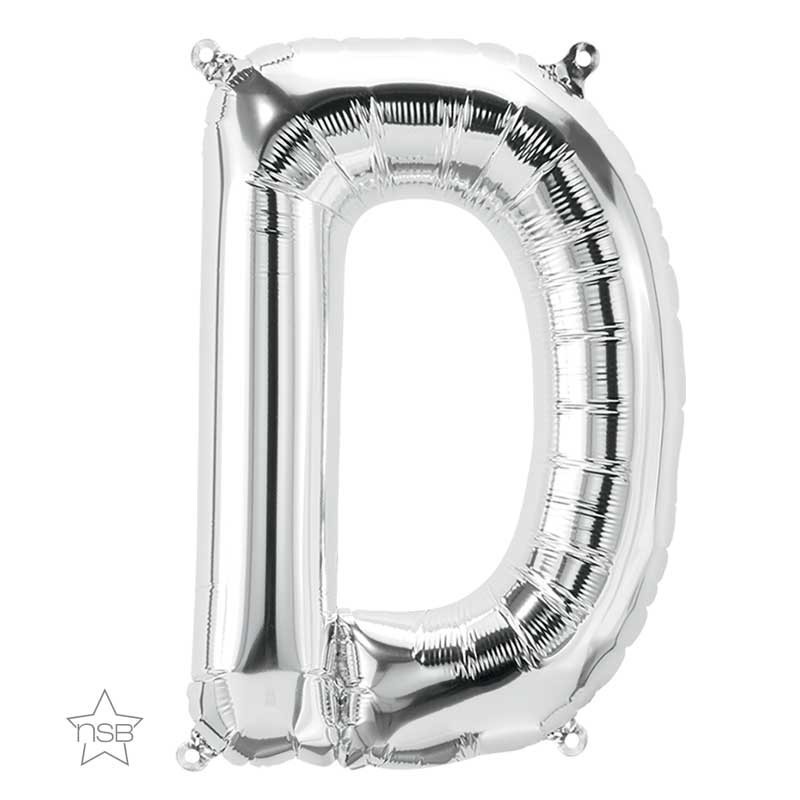 BALLON LETTRE METALLIQUE D ARGENT 40 CM BALLON LETTRE METALLIQUE D ARGENT 40 CM