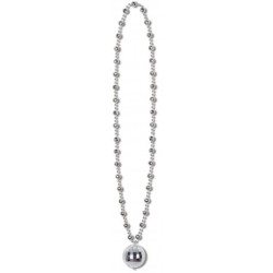 COLLIER ARGENT BOULE DISCO 