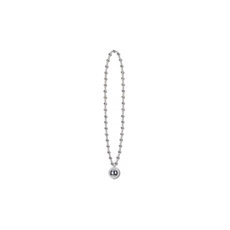 COLLIER ARGENT BOULE DISCO 