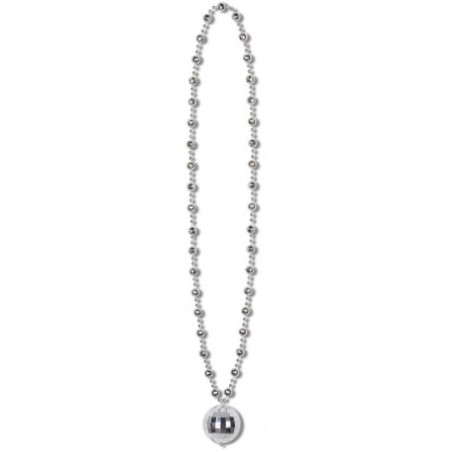 COLLIER ARGENT BOULE DISCO 