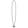 COLLIER ARGENT BOULE DISCO 