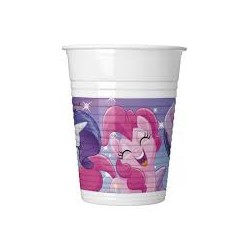 8 GOBELETS MY LITTLE PONY 200 ML