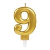 BOUGIE CHIFFRE 9 OR  BOUGIE CHIFFRE 9 OR