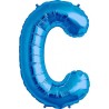 BALLON METALLIQUE LETTRE BLEUE C 86 CM